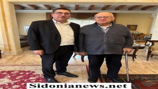 بالصور : الوزير حجار بعد زيارته الرئيس المهندس محمد السعودي: جزين وصيدا نموذج للعيش المشترك