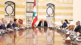 الرئيس عون ترأس اجتماعا لسفراء اللجنة الخماسية في حضور بن فرحان ولودريان :مؤتمر دعم الجيش في باريس في 5 آذار المقبل