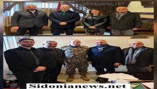 بالصور: منسق عام  تيار المستقبل في صيدا الجنوب مازن حشيشو  زار محافظ الجنوب منصور ضو وجال على قادة الأجهزة الامنية والعسكرية في سرايا صيدا