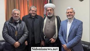 وفد من الحزب  زار المفتي سوسان في صيدا مهنئا بذكرى الإسراء والمعراج