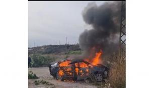 مسيرة اسرائيلية تستهدف سيارة على طريق الزهراني وسقوط شهيد