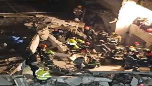 العثور على مكان تواجد الشابة اليسار المير تحت ركام المبنى في القبة