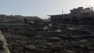 بالصور : سلسلة غارات اسرائيلية عنيفة تستهدف كفرتبنيت وعين قانا ودمار كبير في الأبنية المحيطة