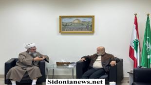 بالصور : الدكتور بسام حمود يستقبل الشيخ العيلاني