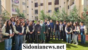 بالصور: مبادرة إنسانية من طلاب الفنون الانجيلية في صيدا  إلى مركز مشوار العمر