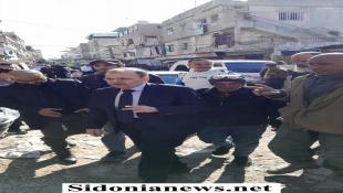 النائب البزري يتفقّد تعمير عين الحلوة بعد الاعتداء الإسرائيلي ويطّلع على احتياجات الأهالي