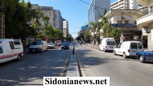 بالصور : الحياة تعود الى طبيعتها في شارع رياض الصلح في صيدا بعد اقفال دام ليومين بسبب التهديدات الاسرائيلية