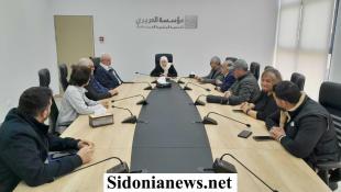 بالصور :بهية الحريري تتابع مع تجمع المؤسسات الأهلية في صيدا تداعيات العدوان الإسرائيلي وأوضاع النازحين وجهود الإغاثة