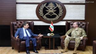 قائد الجيش اللبناني العماد رودولف هيكل استقبل النائب كنعان والبحث تناول الاوضاع العامة في البلاد