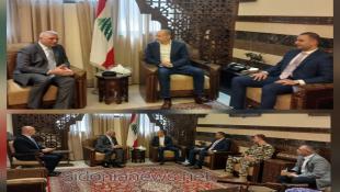 بالصور : مدير عام الأمن العام اللواء حسن شقير زار محافظ الجنوب منصور ضو في سراي صيدا وتفقد غرفة عمليات الكوارث