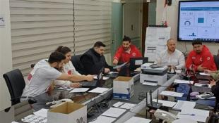 غرفة عمليات إدارة الكوارث في محافظة الجنوب : 91 الف نازح في صيدا وصور وجزين موزعين على 85 مركز إيواء