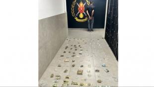 قوى الأمن الداخلي : توقيف مروّج مخدّرات بالجرم المشهود في رومية وضبط كميات من المواد المخدّرة