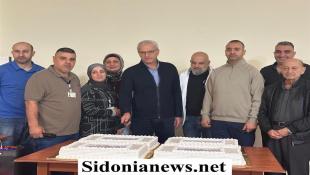 بالصور : مستشفى صيدا الحكومي يحيي عيد العمال بتكريم موظفيه بمشاركة مديرالمستشفى د. الصمدي والطاقم الطبي والاداري والموظفين
