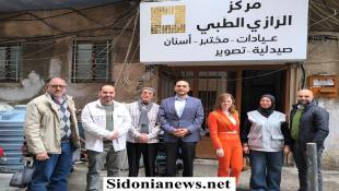بالصور: مساعدات طبية من مؤسسة مرجان لمركز الرازي الصحي في صيدا