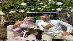 بالصور: بين أروقة النزوح في صيدا وُلدت الحكاية.. واليوم تُوِّجت بخطوبة العروسين وفيق أسامة حمود وفاطمة محمد نـ صر الله