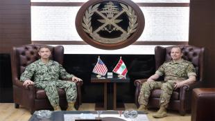 بالصور : قائد الجيش اللبناني العماد هيكل يستقبل قائد القيادة المركزية الأميركية ويبحث معه آخر التطورات وأهمية إنجاح آلية تنفيذ الملحق الأمني باتفاق الإطار