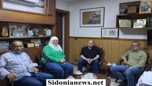 النائب عبد الرحمن البزري عرض مع تجمع مهندسي صيدا والجوار ملف النفايات الصلبة