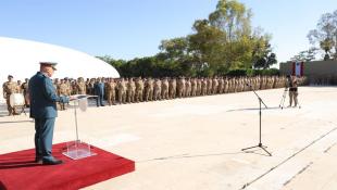 بالصور : الجيش اللبناني : تلاوة أمر اليوم بمناسبة الذكرى الحادية والثمانين لعيد الجيش خلال احتفال رمزي اقيم في وزارة الدفاع وفي قيادات المناطق