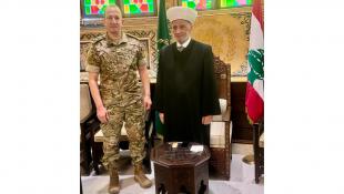 المفتي دريان استقبل قائد الجيش اللبناني العماد هيكل واكد وقوفه الى جانب الجيش ودعمه في حفظ استقرار الوطن وسلامته