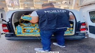 مبادرة سوق الجمعة من مرجان الخيرية تتواصل.. توزيع معونات غذائية في تعمير عين الحلوة والفيلات