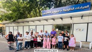 بالصور: مستشفى دلاعة وجمعية نور اليقين وإعانة الطفل المعوق تحتضن الأطفال في حملة العودة إلى المدارس شملت فحص عيون وصحة عامة