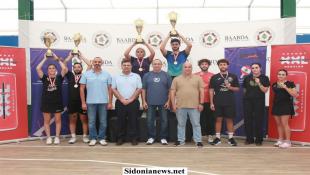 بالصور: الأهلي - صيدا يعزز حضوره على منصات التتويج بكرة الطاولة بفوزه بلقبي 