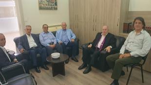 لجنة من متقاعدي   منشأات النفط في الزهراني زارت الاستاذ بشارة الأسمر رئيس مجلس الضمان الاجتماعي رئيس الاتحاد العمالي العام