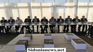 بالصور: نقولا ناصيف في ضيافة مؤسسة مرجان الخيرية برئاسة عمر مرجان في لقاء حواري في جمعية المواساة - صيدا ويوقع كتابه الجديد غازي كنعان صانع دولة الدمى؟
